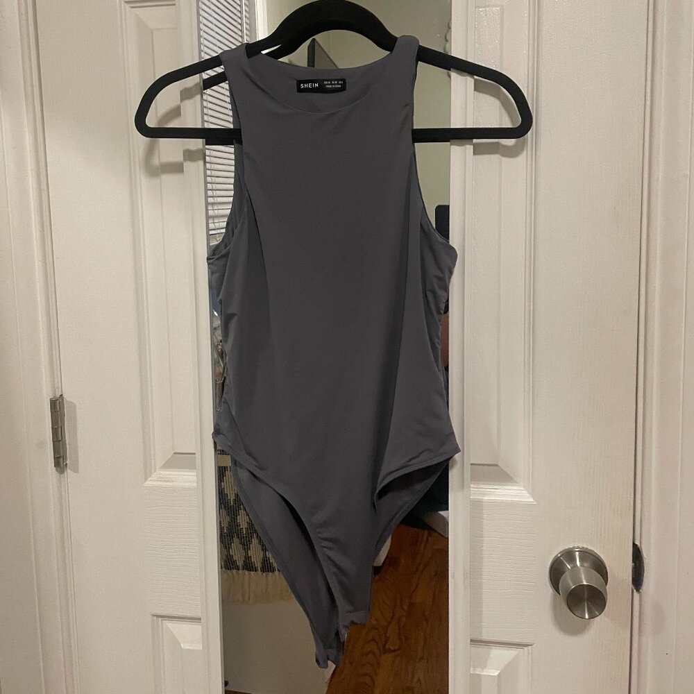 Double Lined Gray Bodysuit